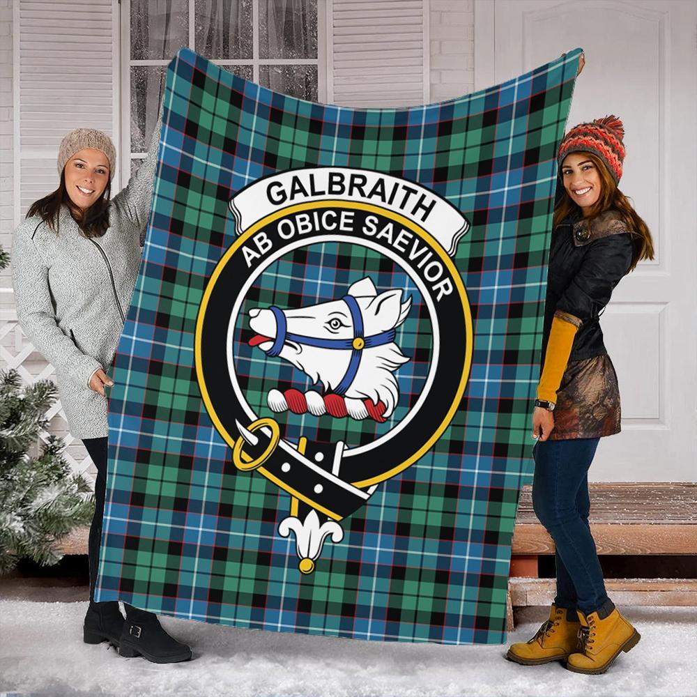 Galbraith Ancient Tartan Crest Premium Blanket