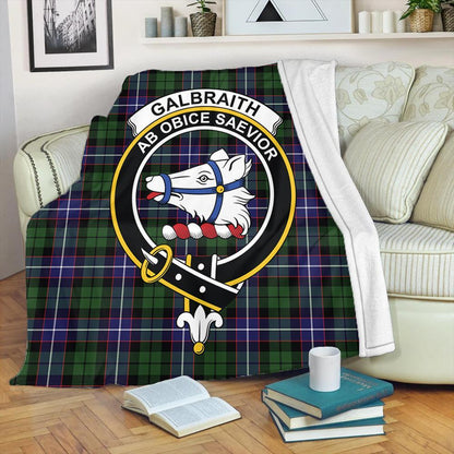 Galbraith Modern Tartan Crest Premium Blanket