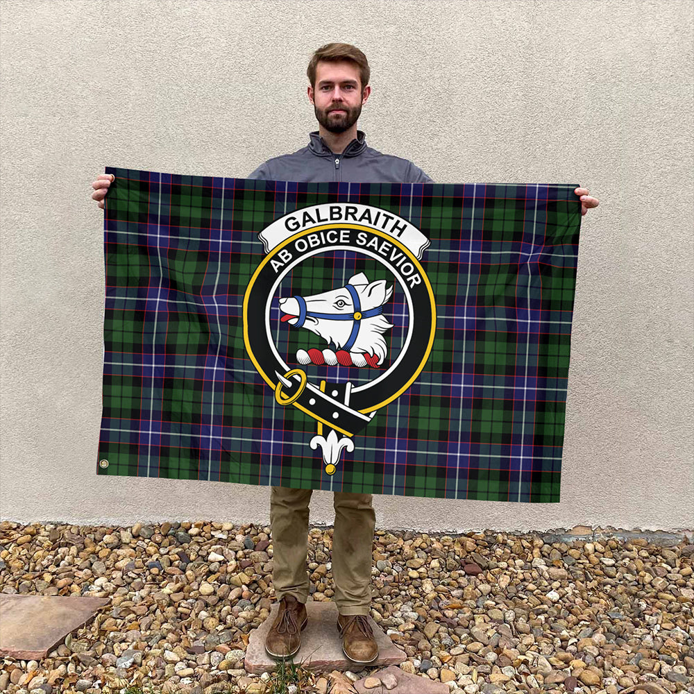 Galbraith Modern Tartan Classic Crest House Flag