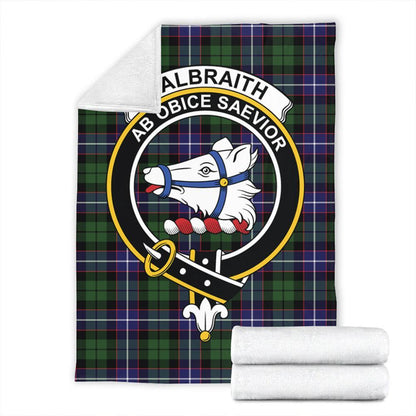 Galbraith Modern Tartan Crest Premium Blanket