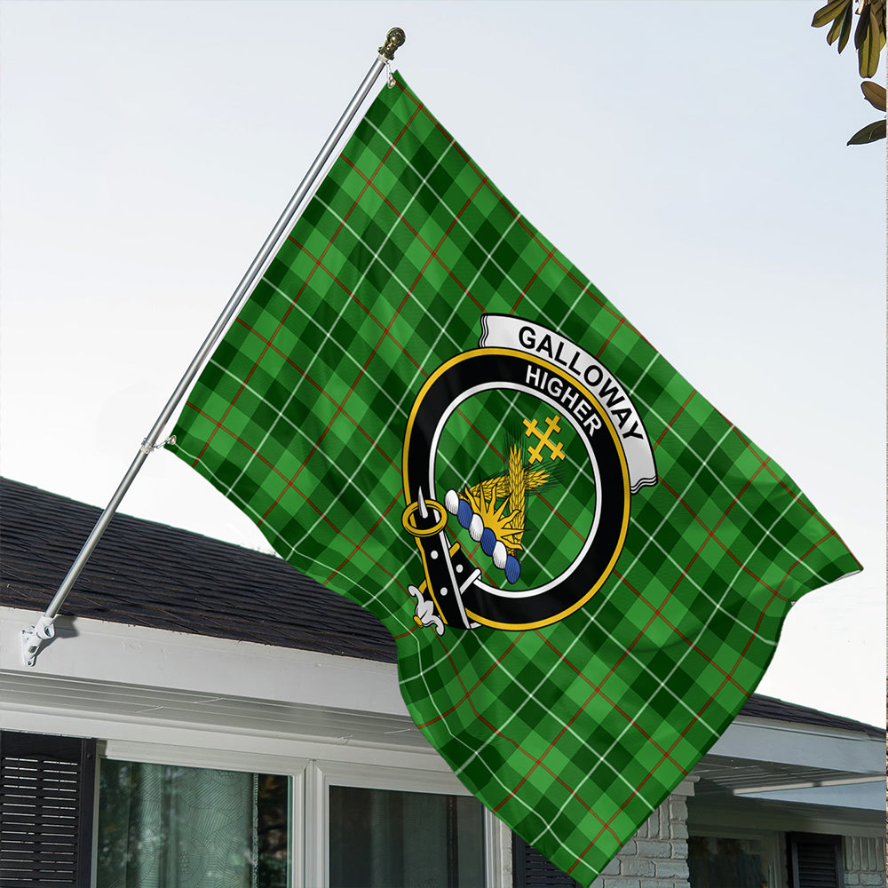 Galloway District Tartan Classic Crest House Flag