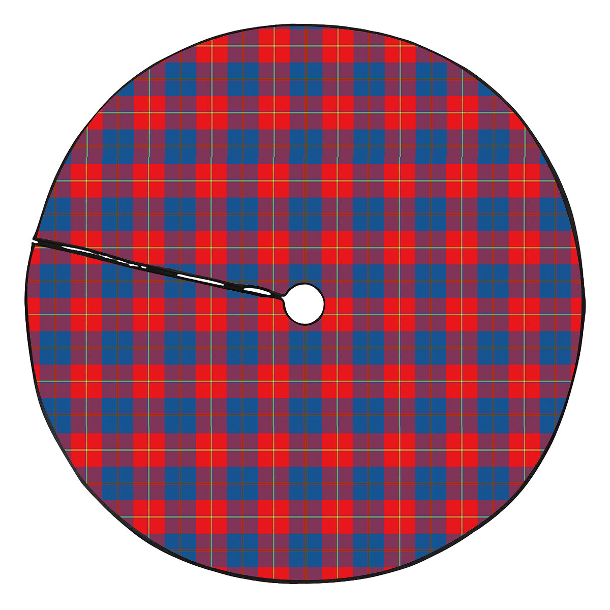 Galloway Red Tartan Plaid Christmas Tree Skirt