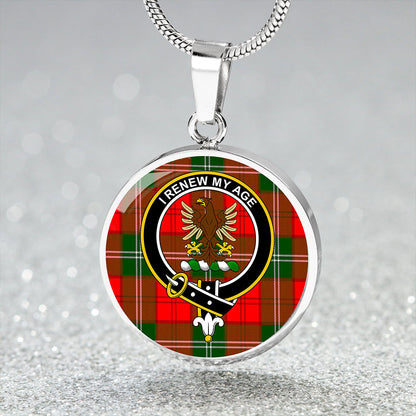 Gartshore Tartan Crest Circle Necklace