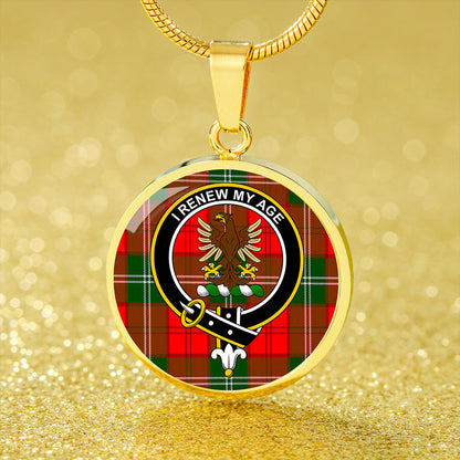 Gartshore Tartan Crest Circle Necklace