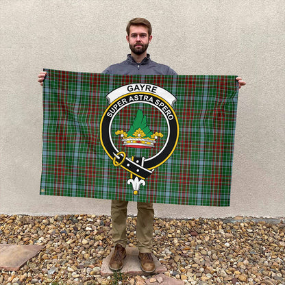 Gayre Tartan Classic Crest House Flag