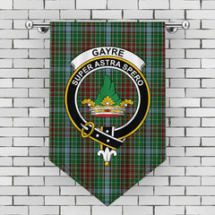 Gayre Tartan Crest Gonfalon