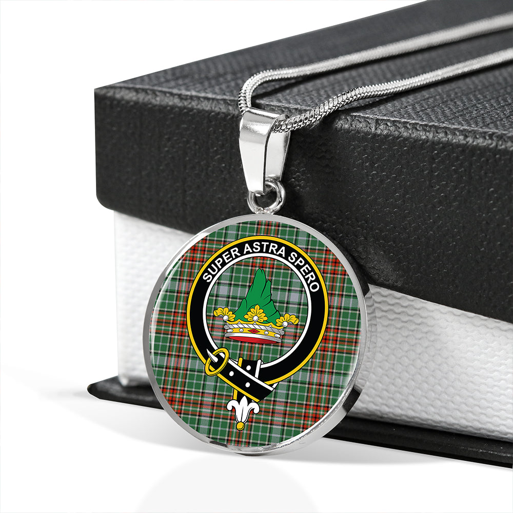 Gayre Ancient Tartan Crest Circle Necklace