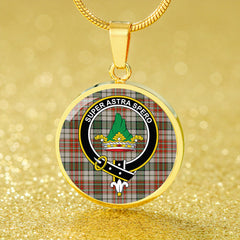 Gayre Dress #2 Ancient Tartan Crest Circle Necklace