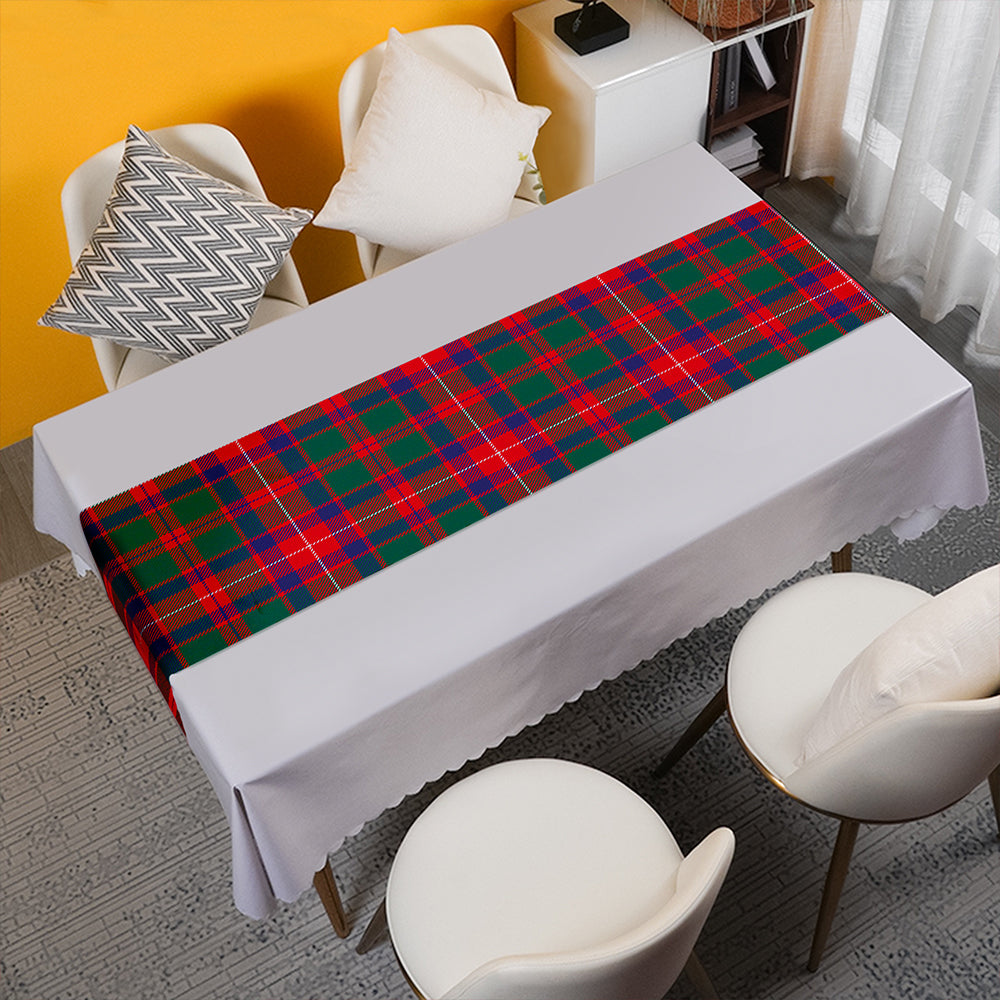 Geddes Modern Tartan Crest Table Runner