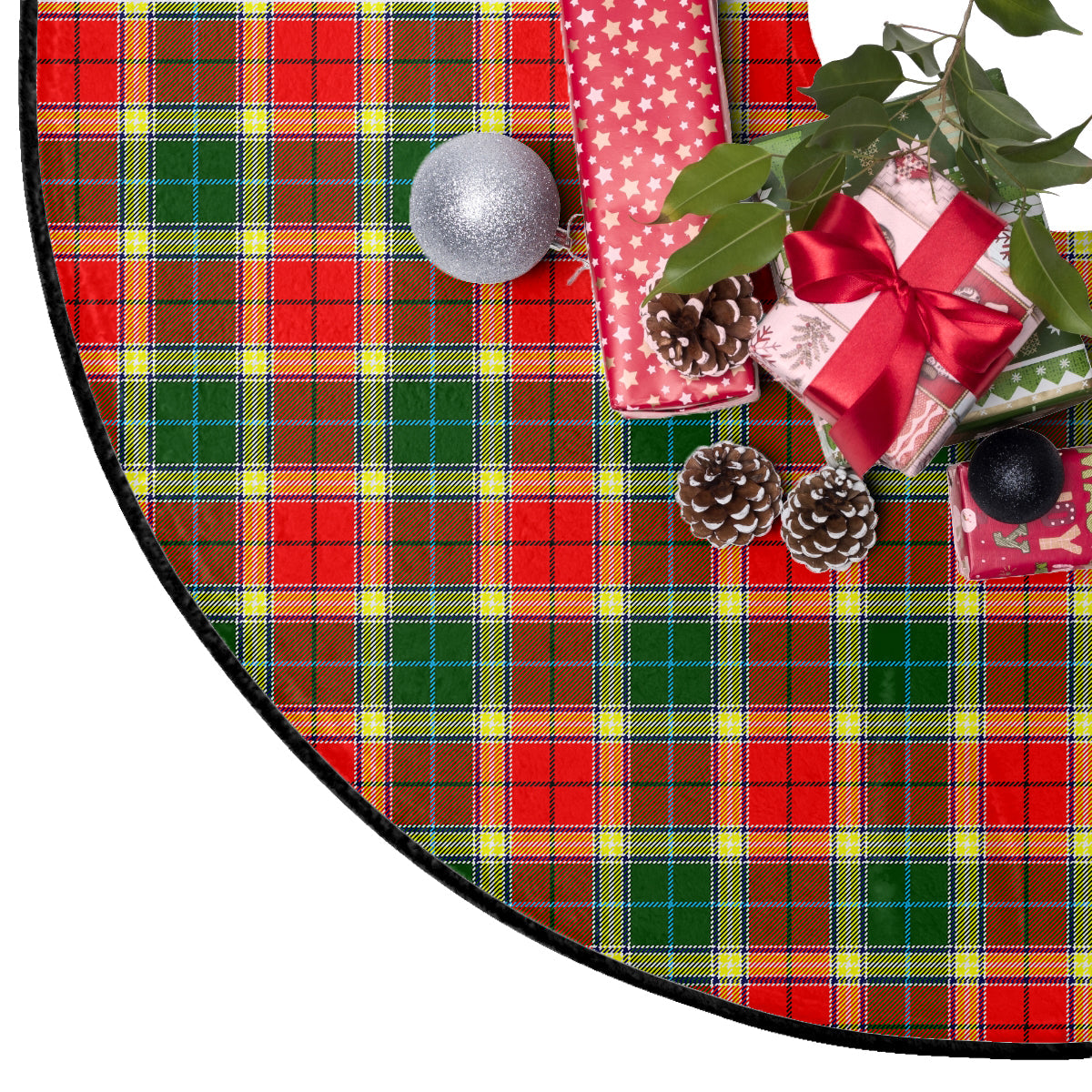 Gibson Tartan Plaid Christmas Tree Skirt