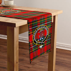 Gillespie Modern Tartan Crest Table Runner