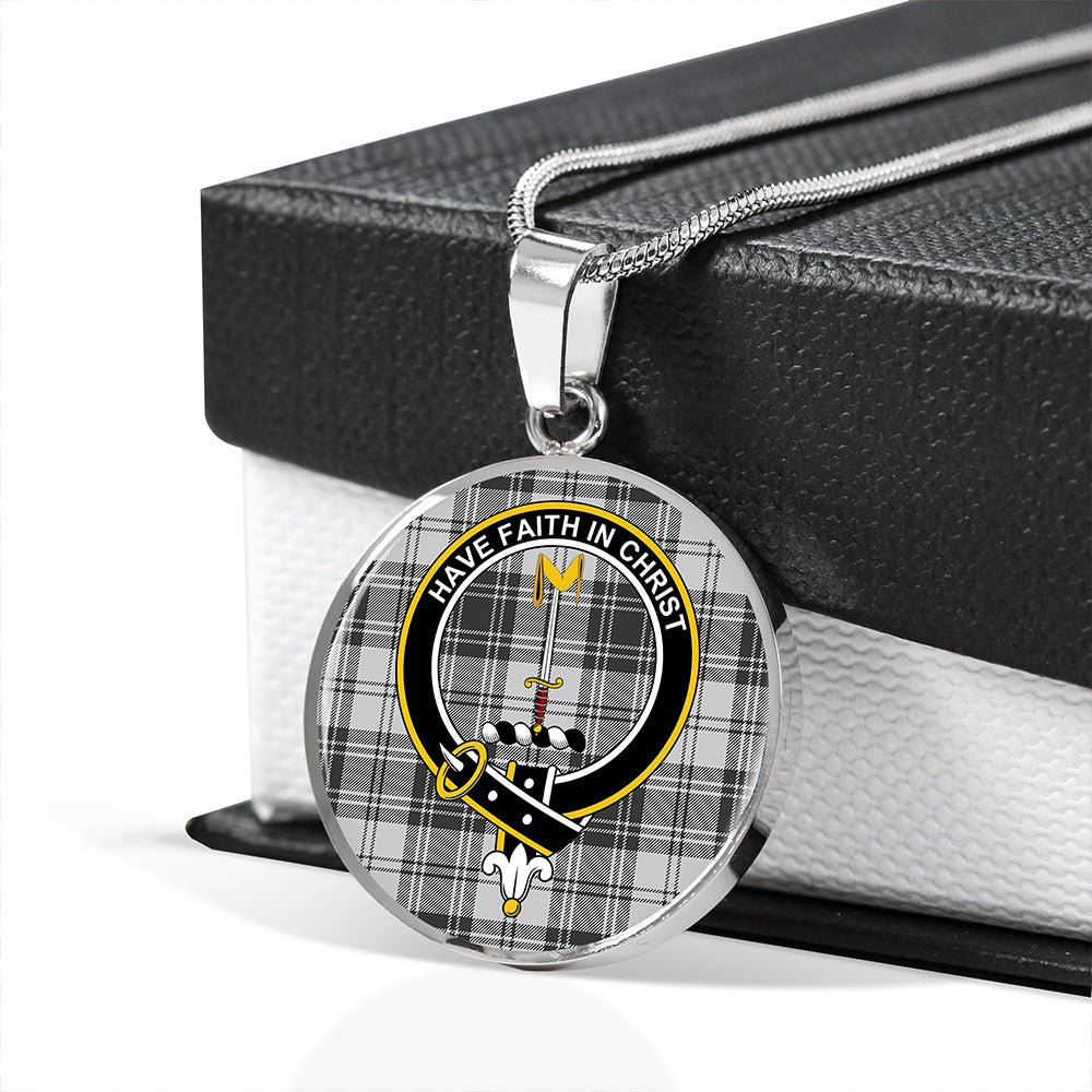 Glendinning Tartan Crest Circle Necklace
