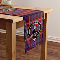 Glenn Weathered Tartan Crest Table Runner