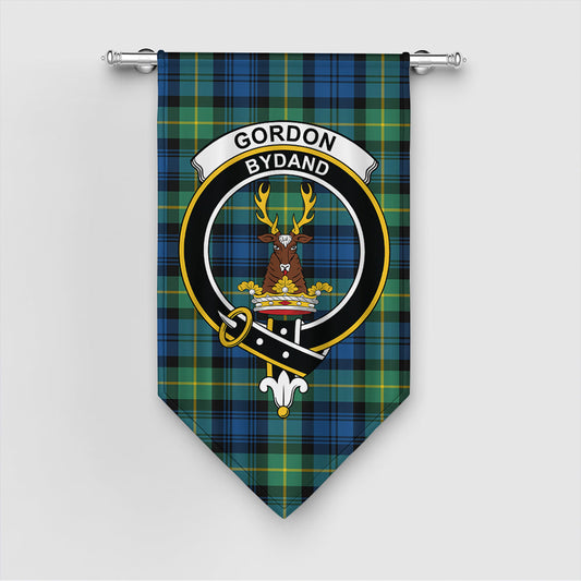 Gordon Ancient Tartan Crest Gonfalon