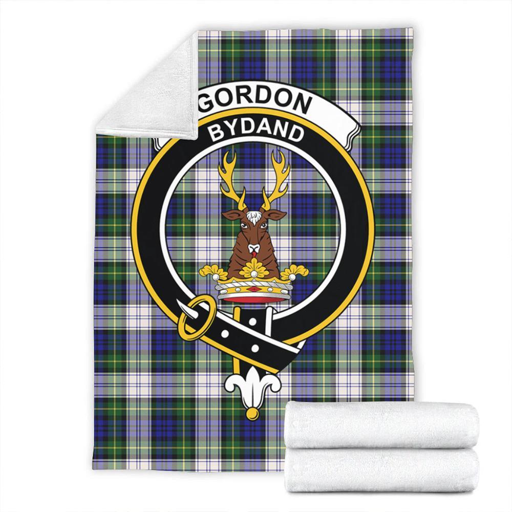 Gordon Dress Modern Tartan Crest Premium Blanket