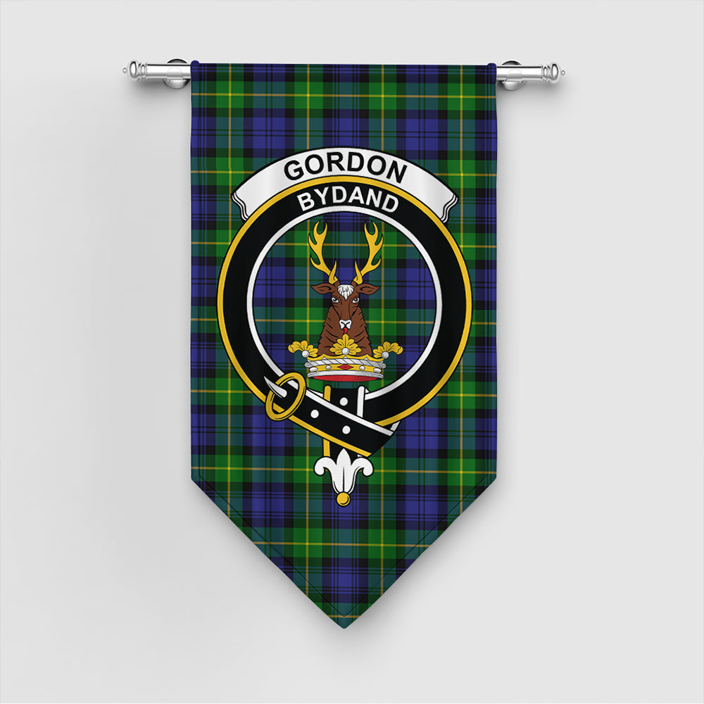 Gordon Modern Tartan Crest Gonfalon