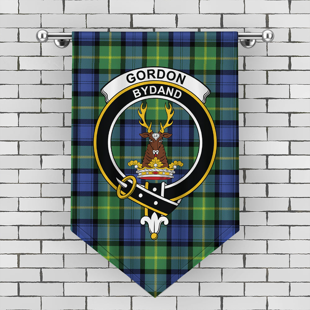 Gordon Old Ancient Tartan Crest Gonfalon