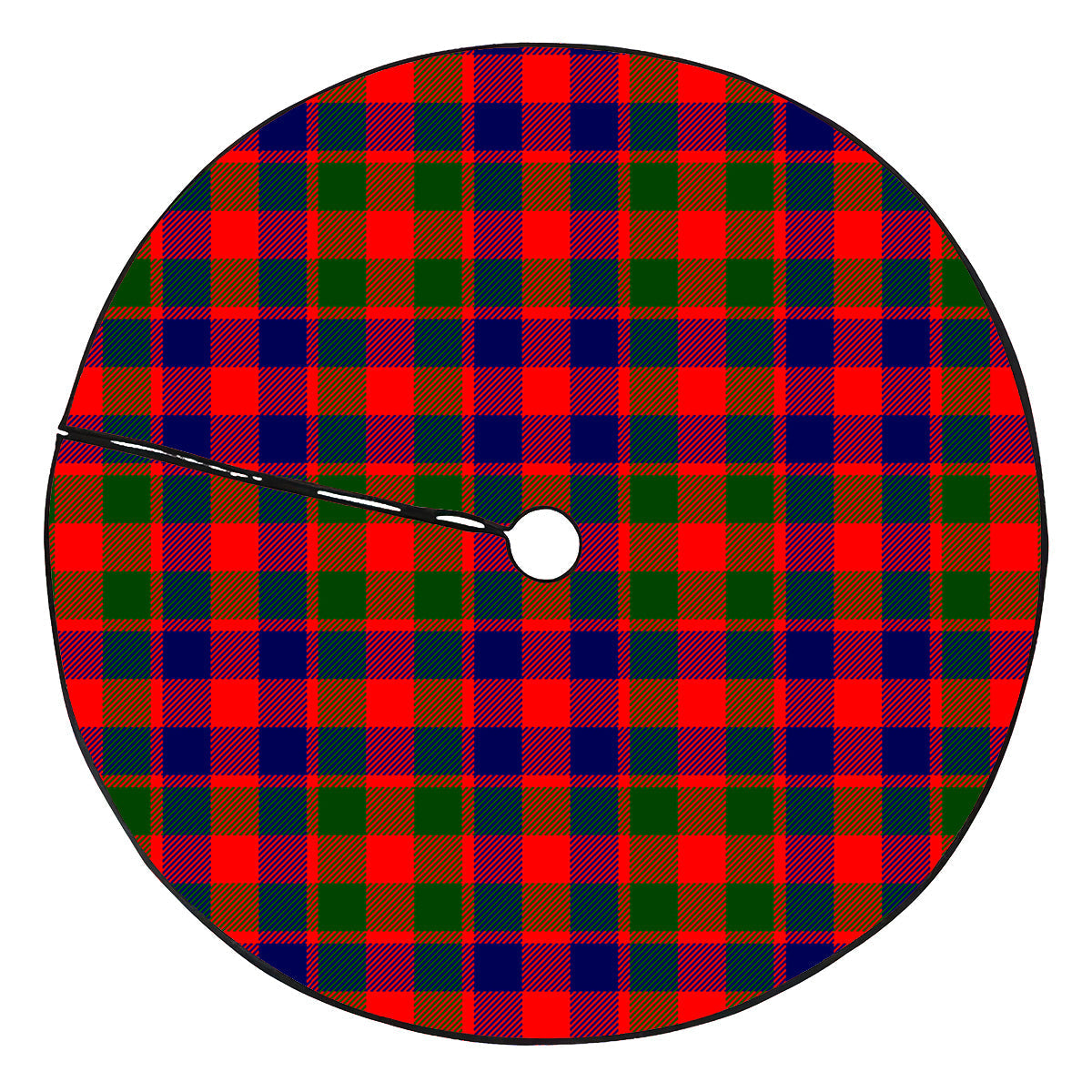 Gow of McGouan Tartan Plaid Christmas Tree Skirt