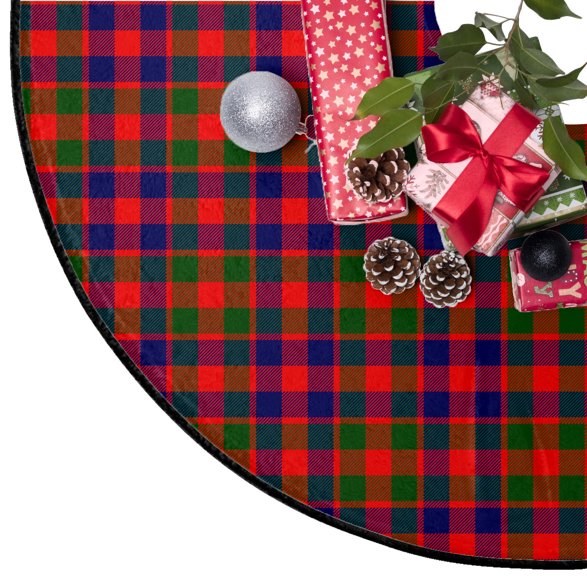 Gow of McGouan Tartan Plaid Christmas Tree Skirt