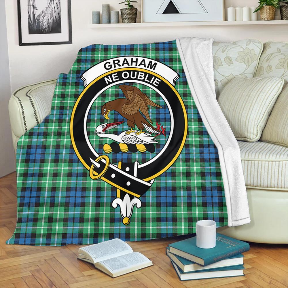 Graham of Montrose Ancient Tartan Crest Premium Blanket