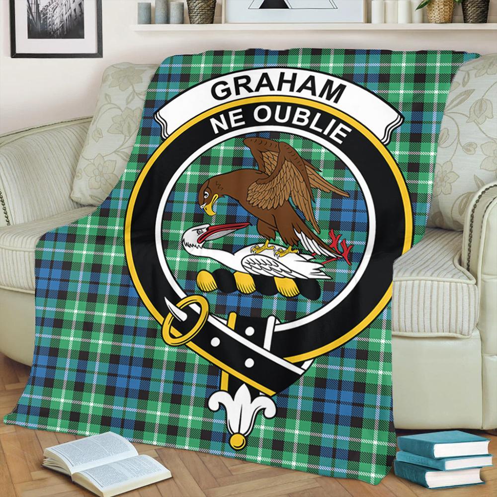 Graham of Montrose Ancient Tartan Crest Premium Blanket