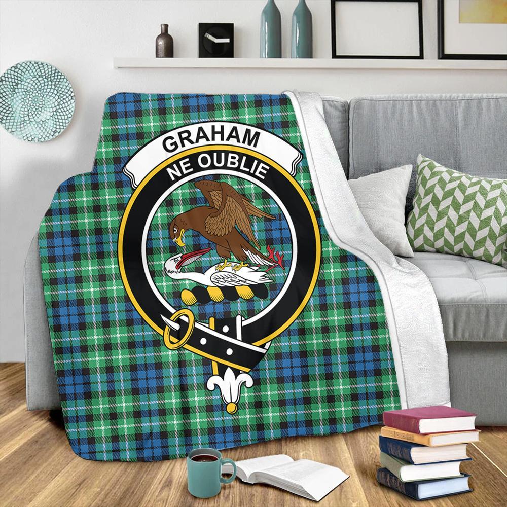 Graham of Montrose Ancient Tartan Crest Premium Blanket