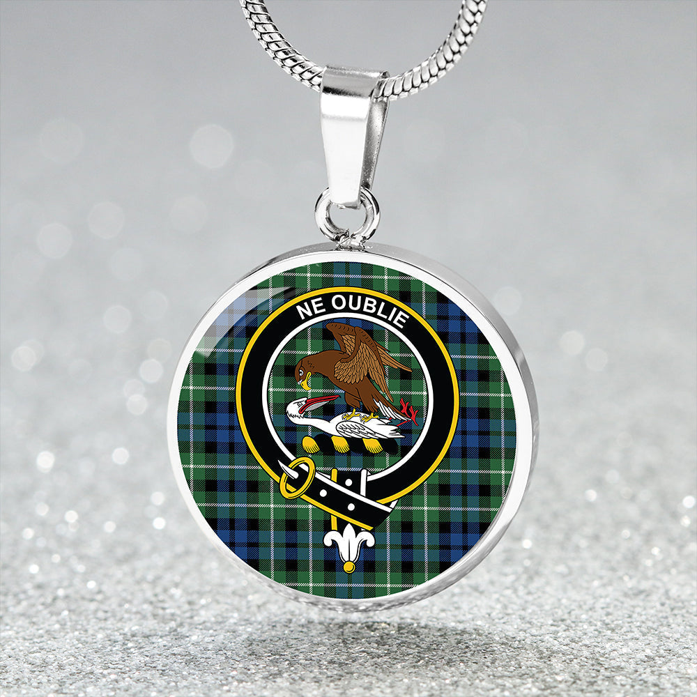 Graham of Montrose Modern Tartan Crest Circle Necklace