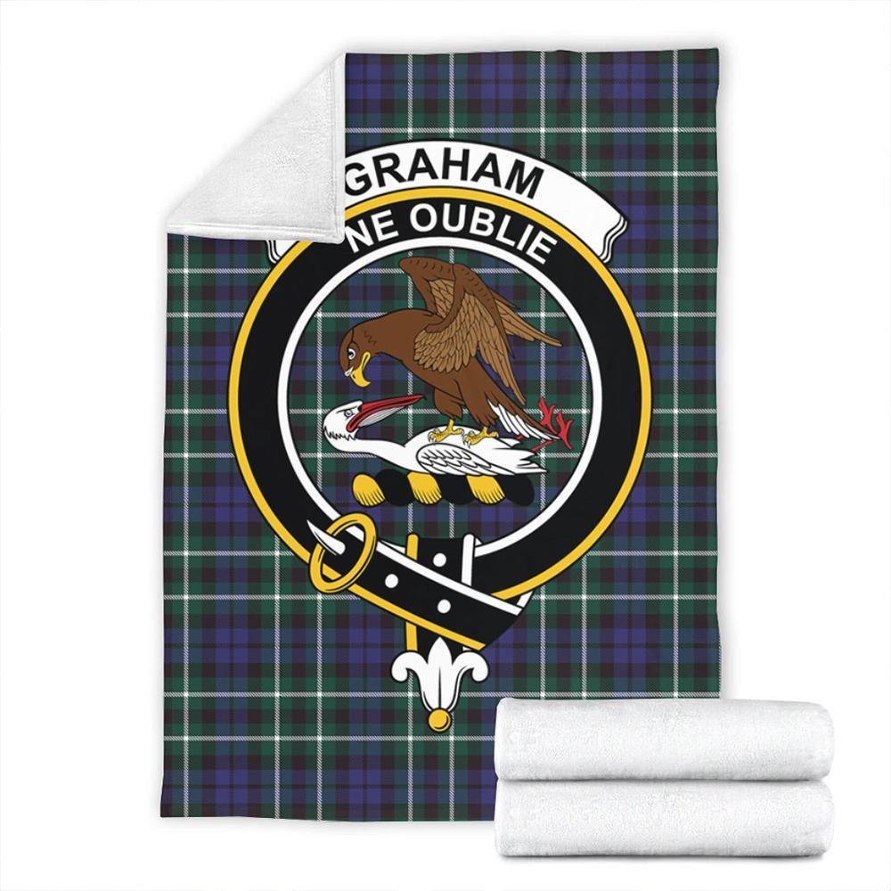 Graham of Montrose Modern Tartan Crest Premium Blanket