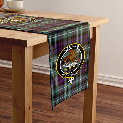 Graham of Montrose Weathered Tartan Crest Table Runner