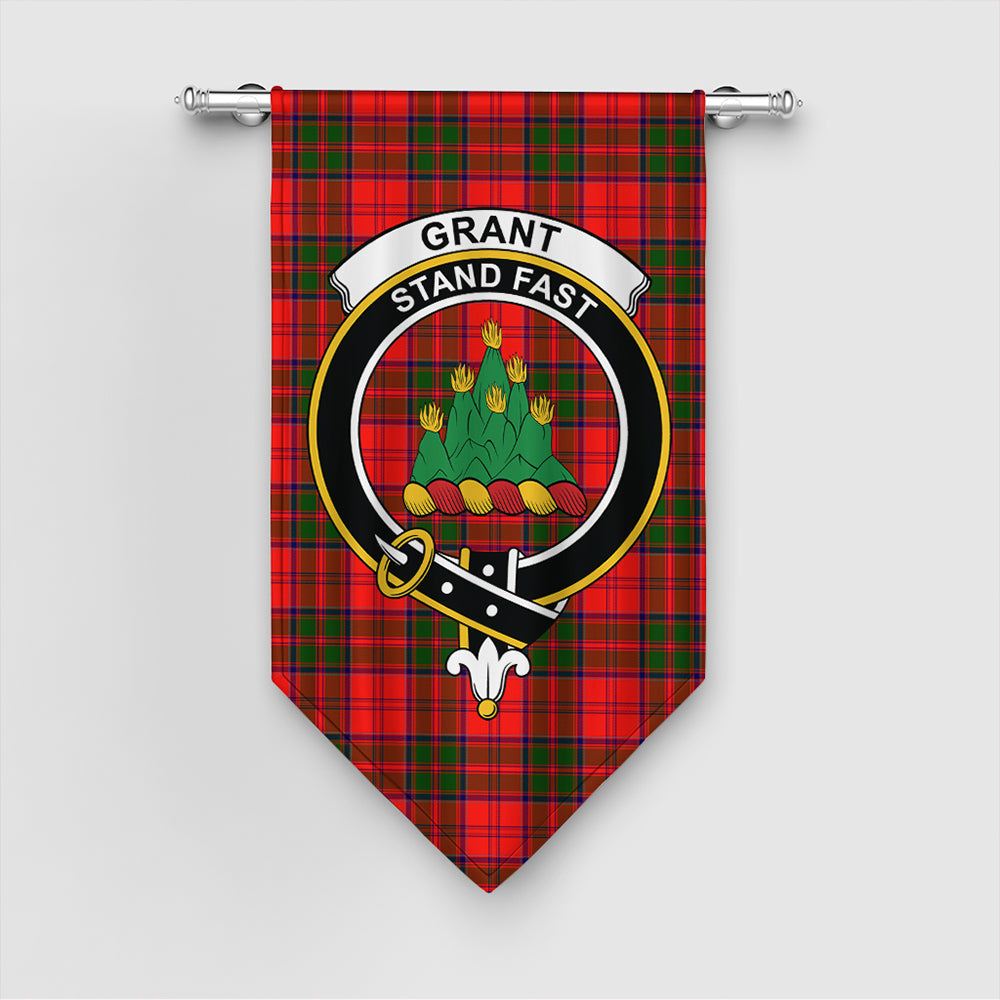 Grant Modern Tartan Crest Gonfalon