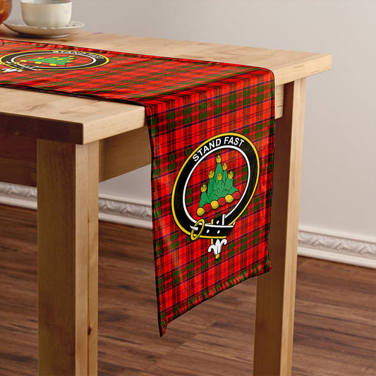 Grant Modern Tartan Crest Table Runner