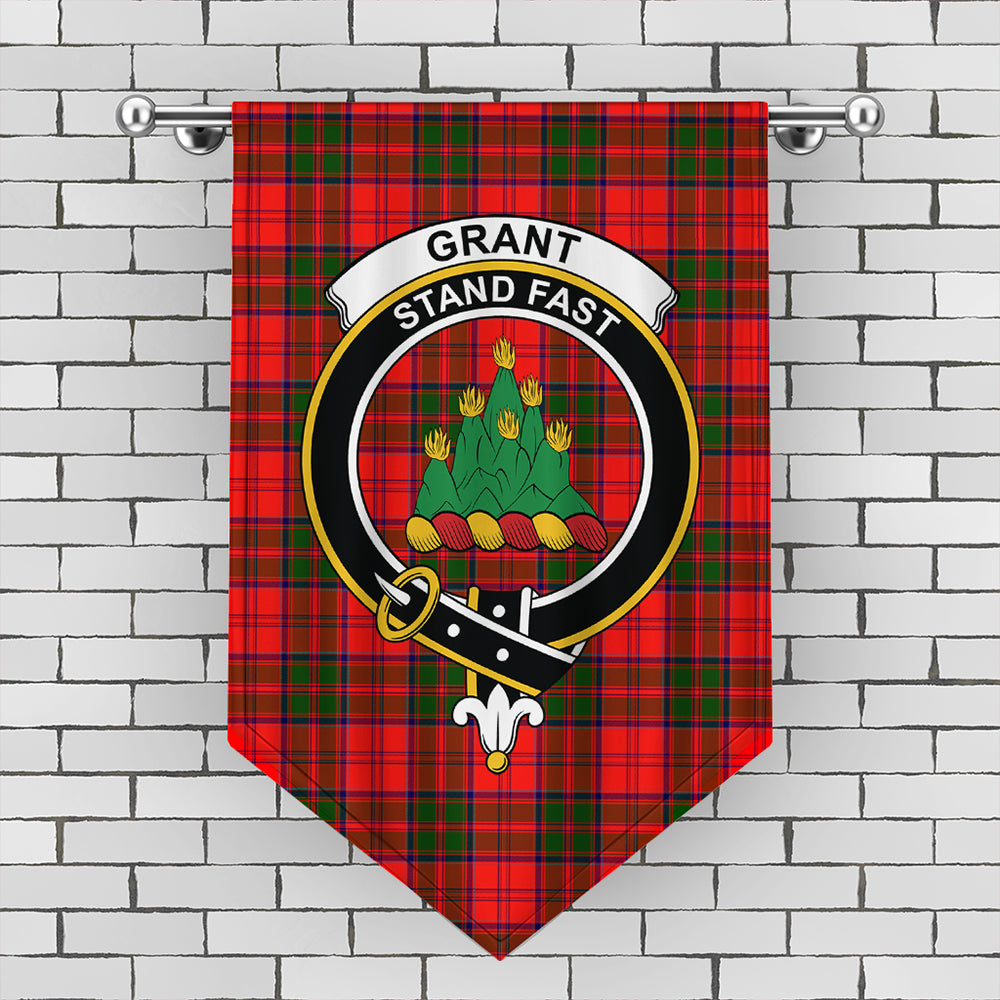 Grant Modern Tartan Crest Gonfalon