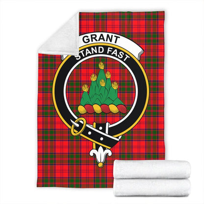 Grant Modern Tartan Crest Premium Blanket