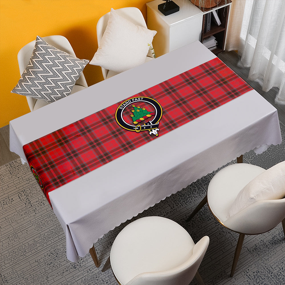 Grant Weathered Tartan Crest Table Runner