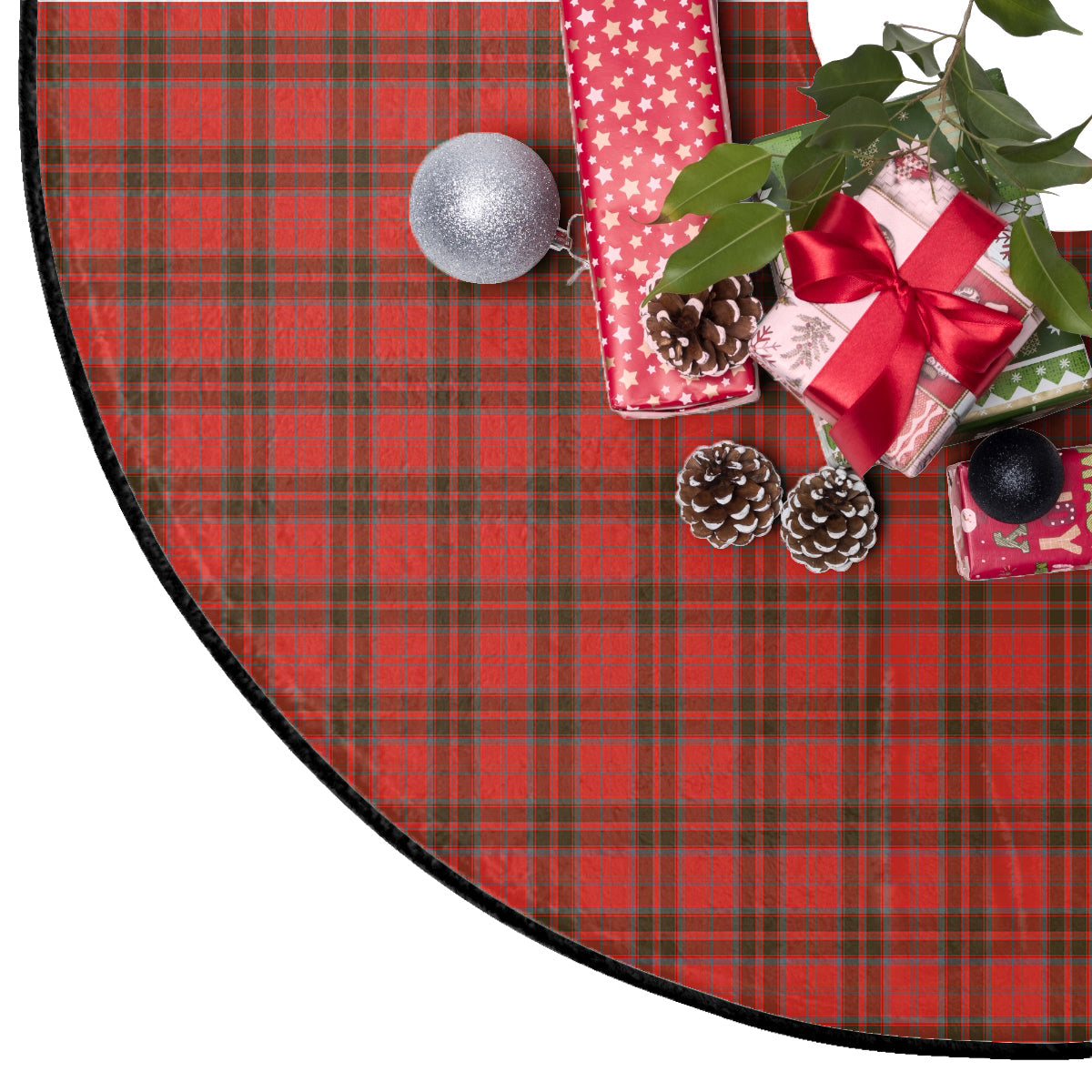 Grant Weathered Tartan Plaid Christmas Tree Skirt