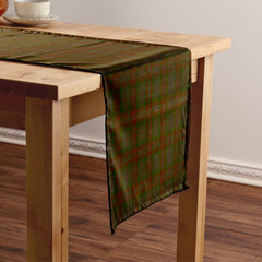 Gray Hunting Tartan Crest Table Runner