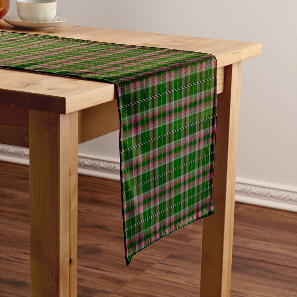 Gray Tartan Crest Table Runner