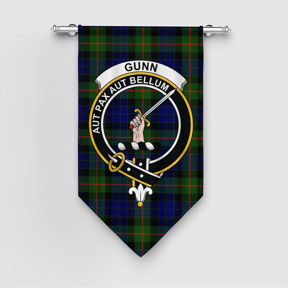 Gunn Modern Tartan Crest Gonfalon