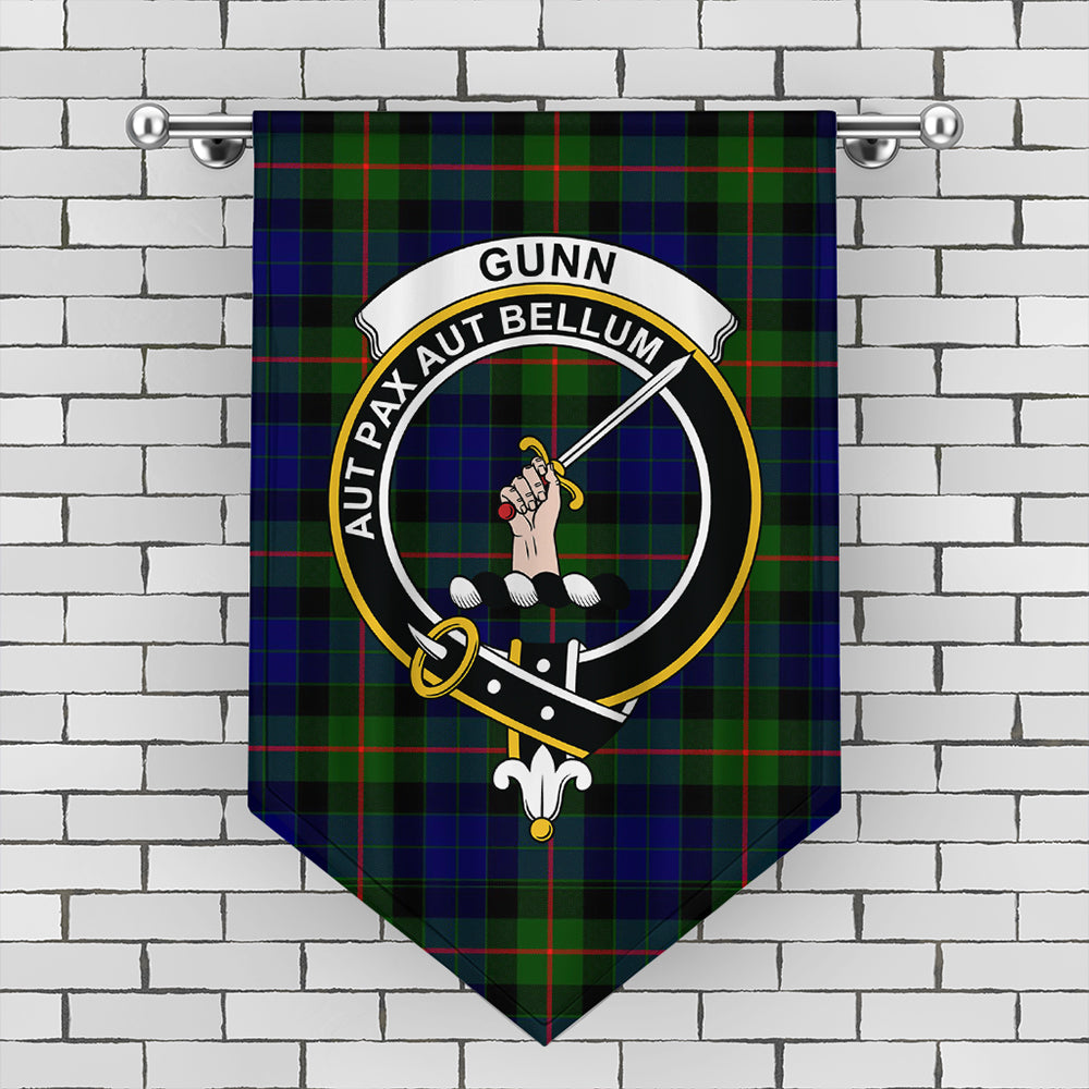 Gunn Modern Tartan Crest Gonfalon