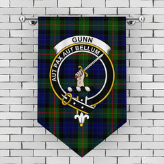 Gunn Modern Tartan Crest Gonfalon