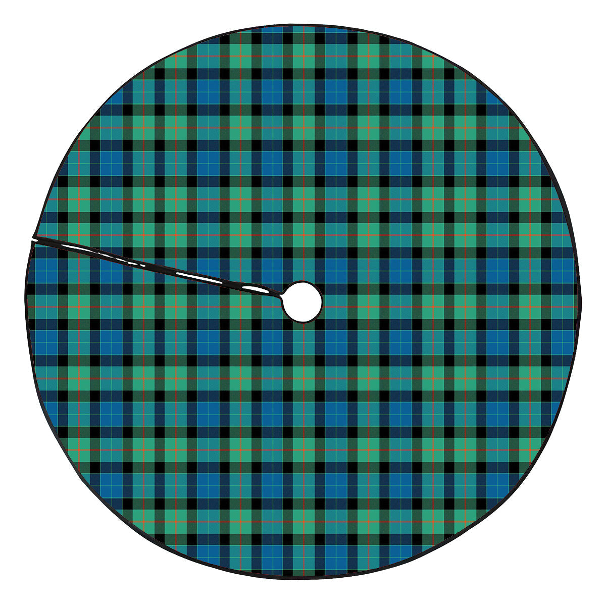 Gunn Ancient Tartan Plaid Christmas Tree Skirt