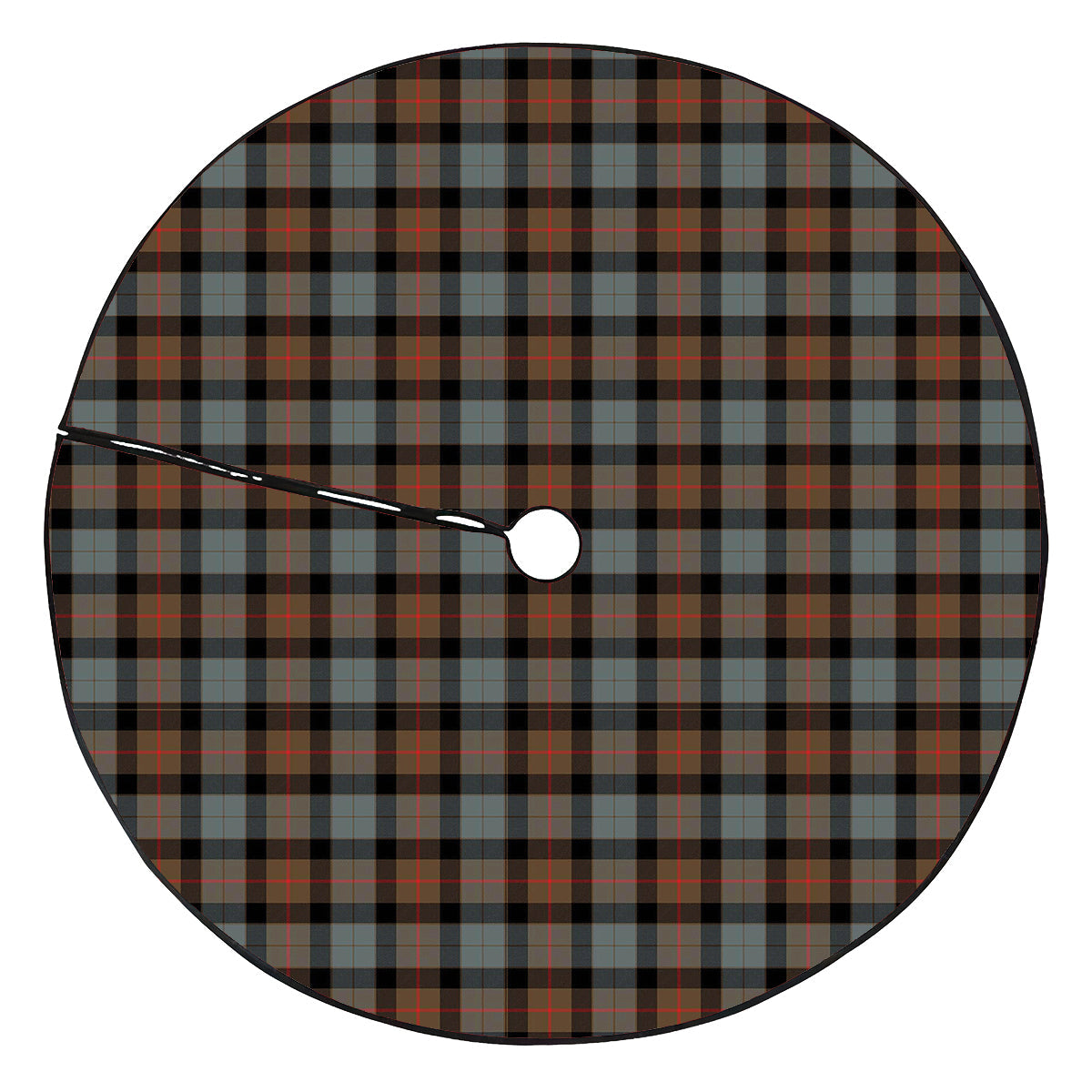 Gunn Weathered Tartan Plaid Christmas Tree Skirt