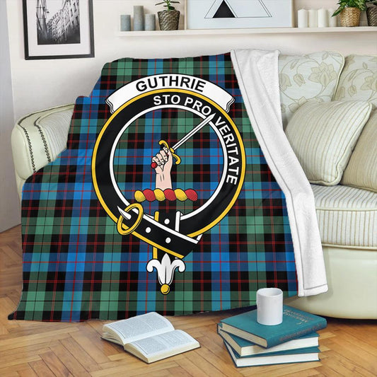 Guthrie Ancient Tartan Crest Premium Blanket