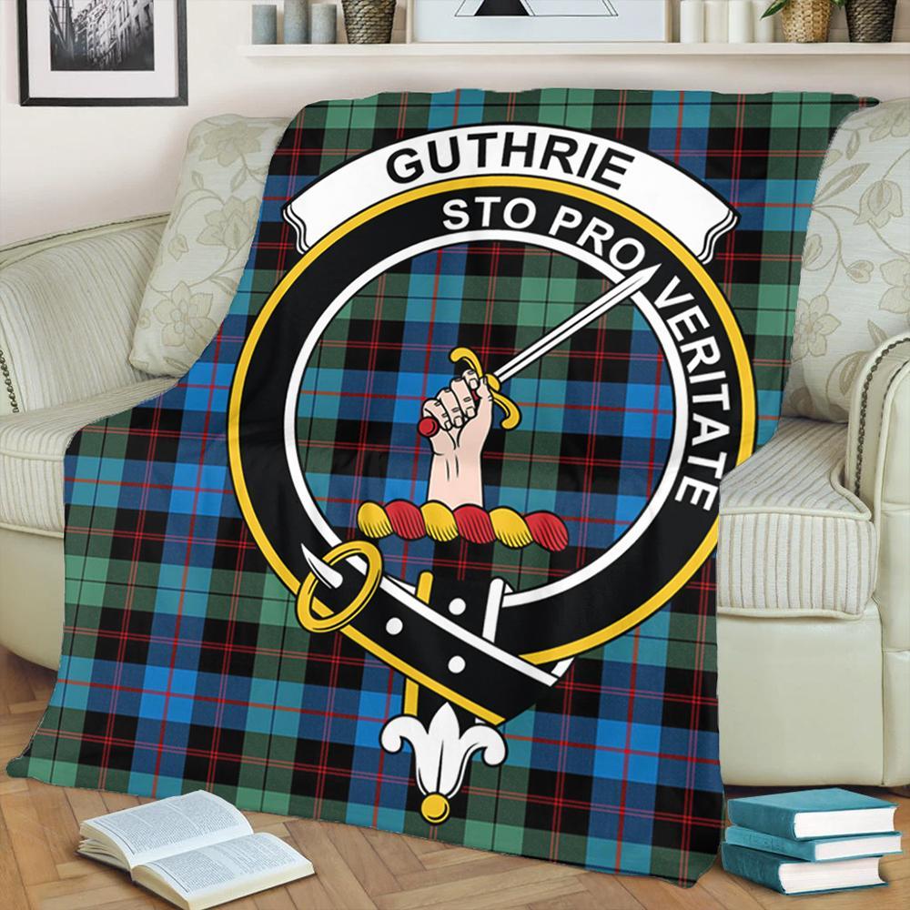 Guthrie Ancient Tartan Crest Premium Blanket