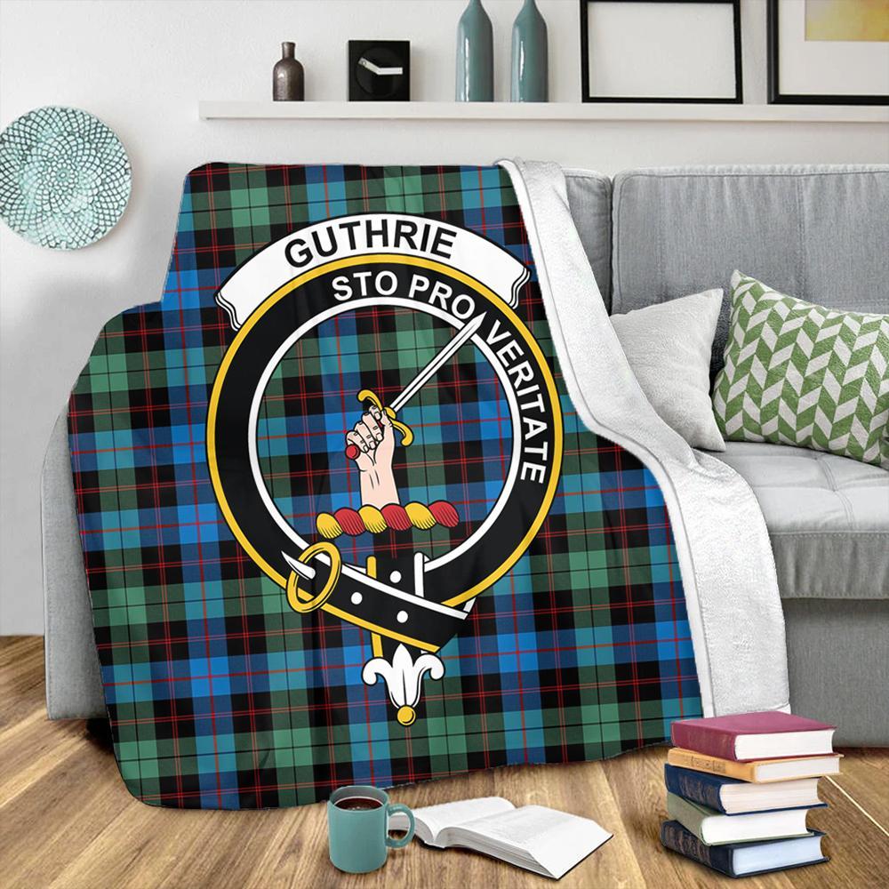 Guthrie Ancient Tartan Crest Premium Blanket