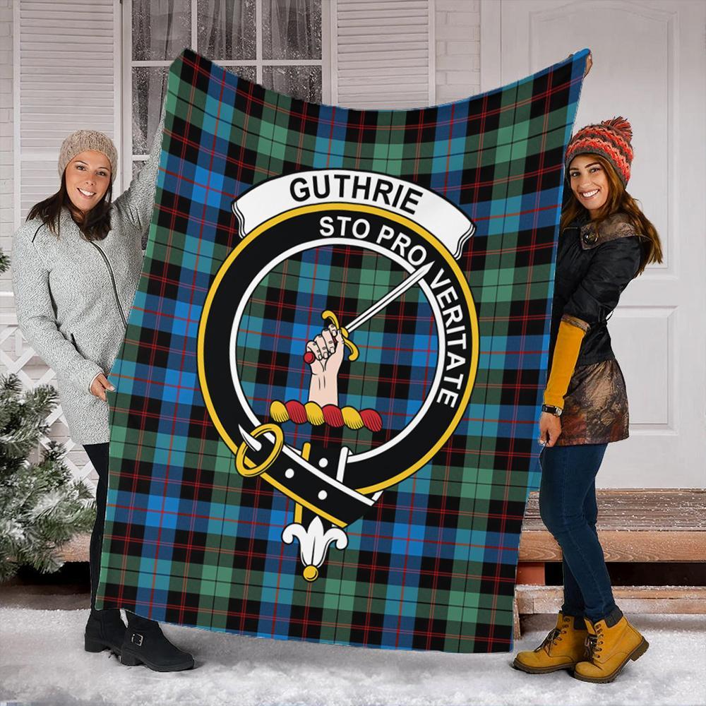 Guthrie Ancient Tartan Crest Premium Blanket