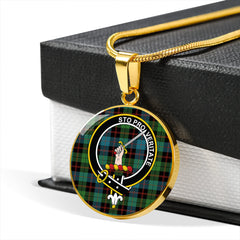 Guthrie Ancient Tartan Crest Circle Necklace