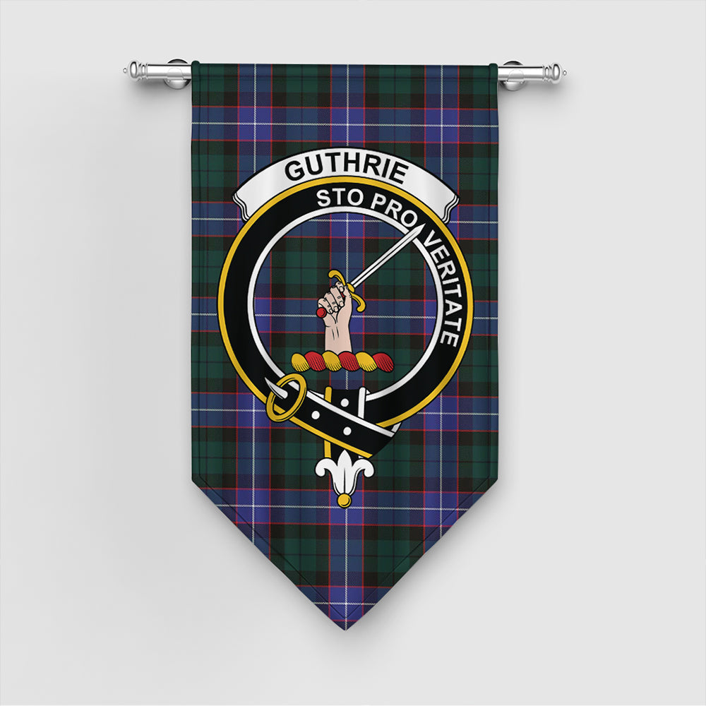 Guthrie Modern Tartan Crest Gonfalon