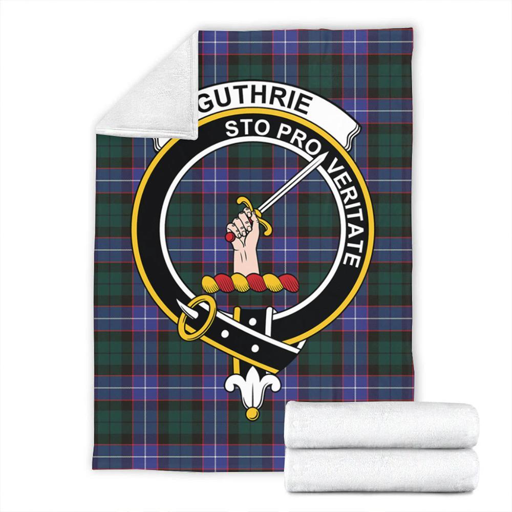 Guthrie Modern Tartan Crest Premium Blanket