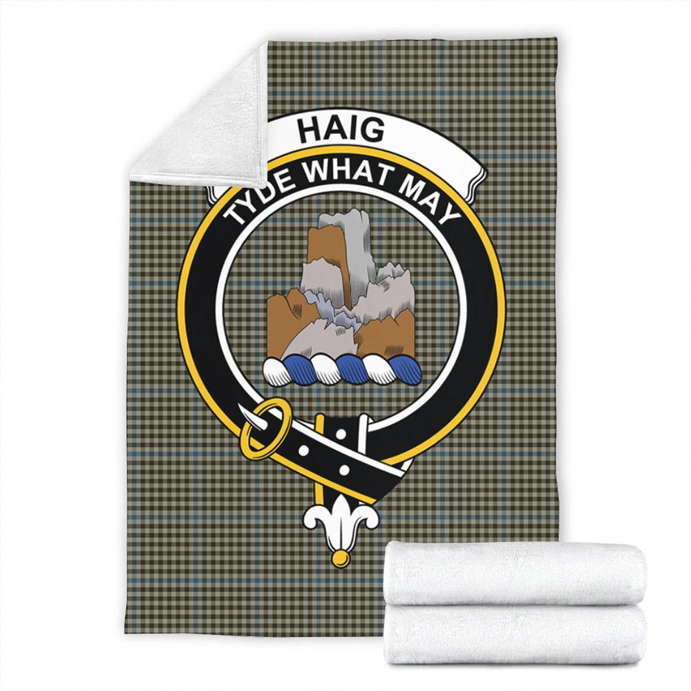 Haig Check Tartan Crest Premium Blanket